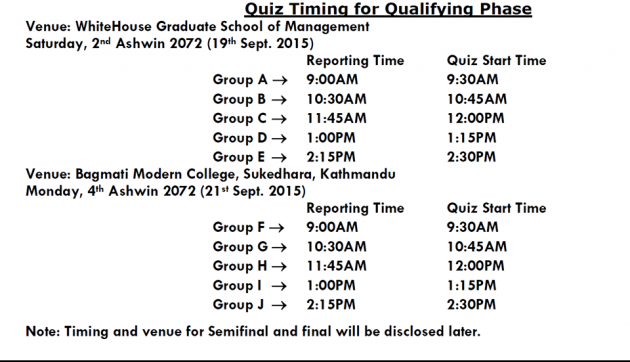 ict-quiz-time-table