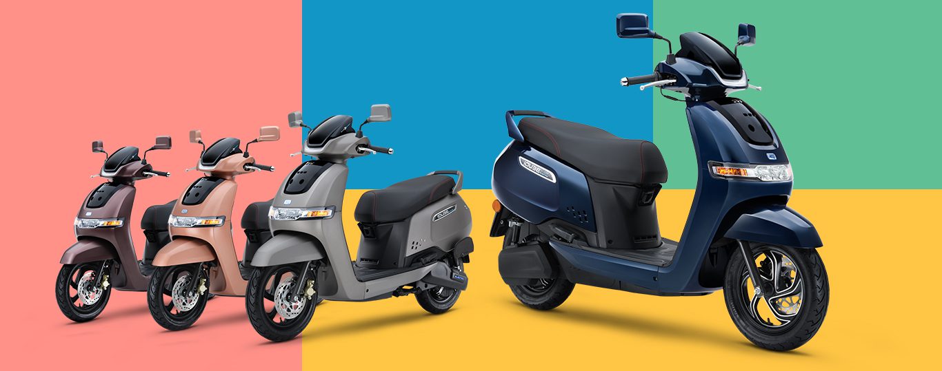 Tvs e best sale scooty price