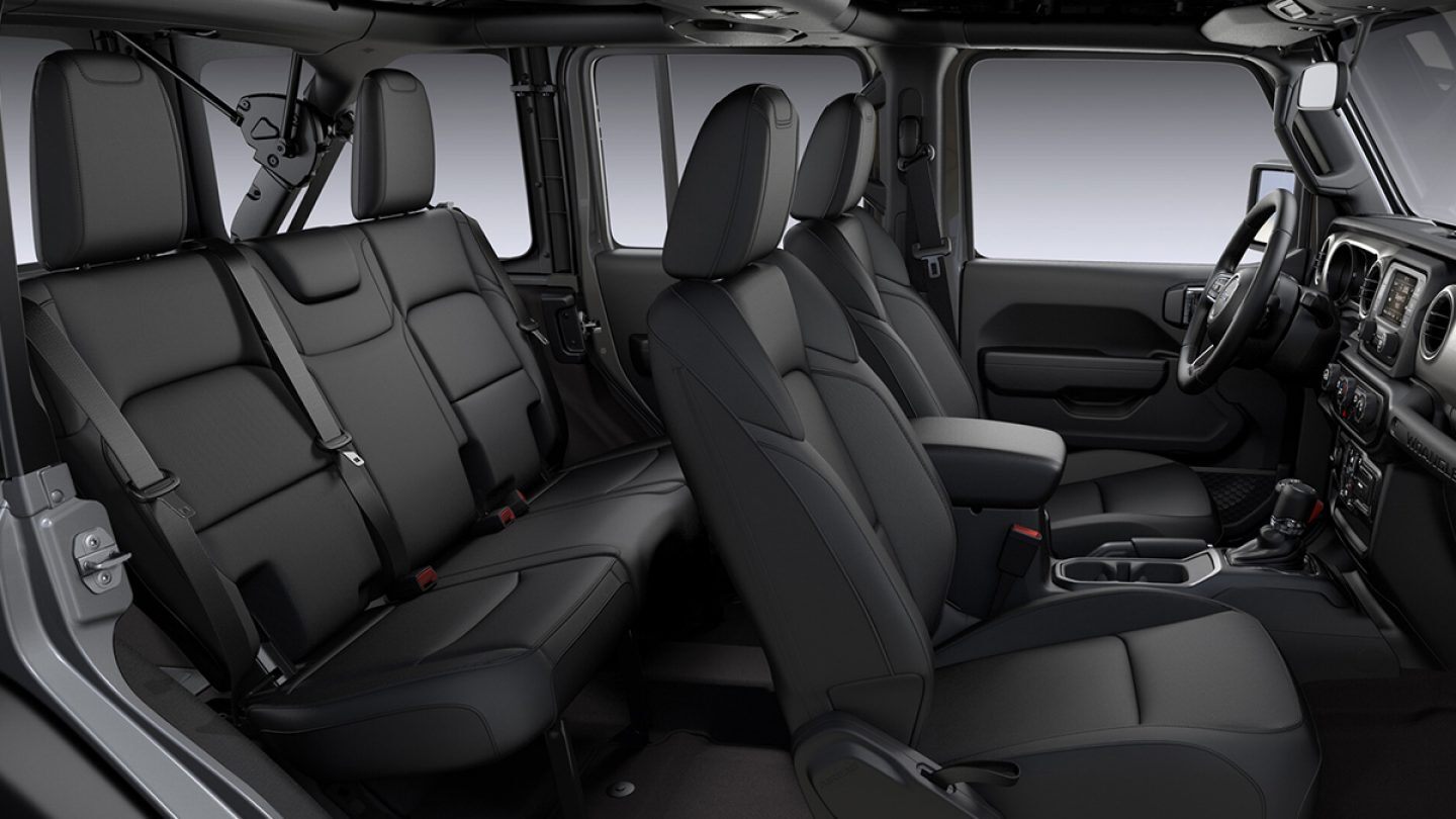 Interior Seats in Jeep Wrangler