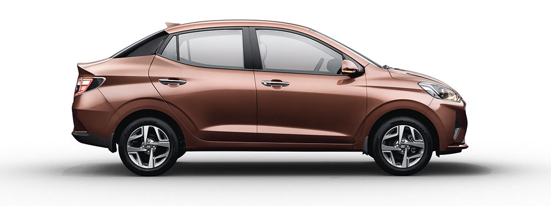 Hyundai Aura Side Profile