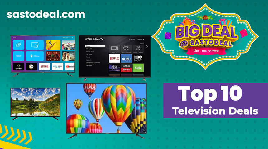 Top 10 TV Deals at Big Deal@Sastodeal 