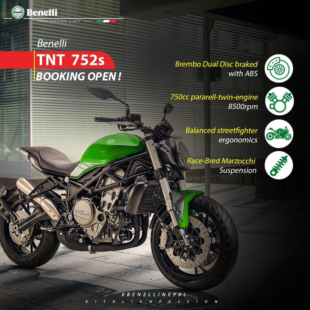 Benelli 752s Booking Opens in Nepal
