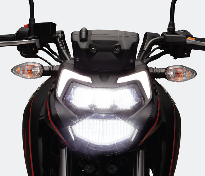LED Headlamp with LED DRLs in TVS Apache RTR 200 4V