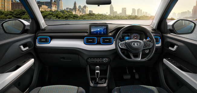 Interiors in Tata Punch