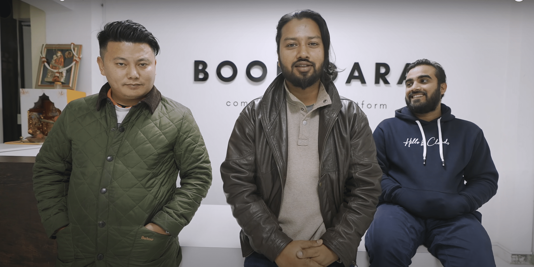 Book Gara Co-founders - Saurav Gurung, Sisan Baniya, and Robin Sharma