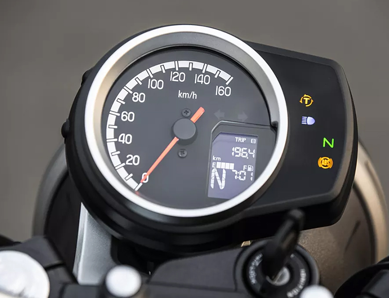Analog Digital Meter in Honda CB350 RS