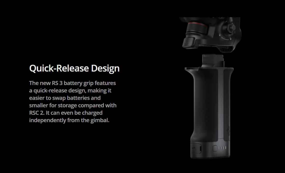 DJI RS 3 Quick-Release Battery Grip