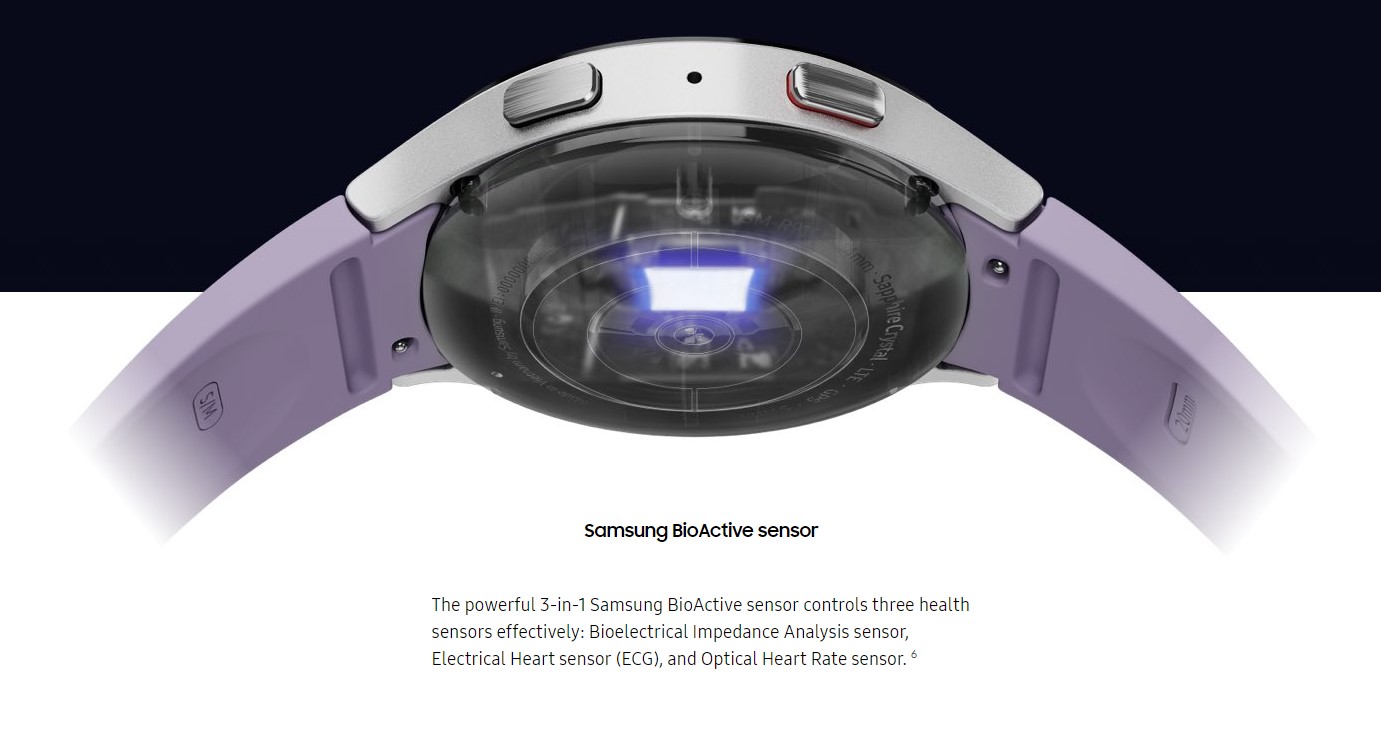 Samsung Galaxy Watch 5 3-in-1 BioActive sensor