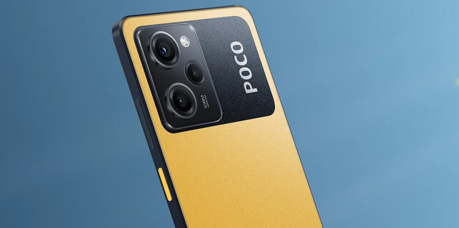 Poco X5 Pro 5G in yellow