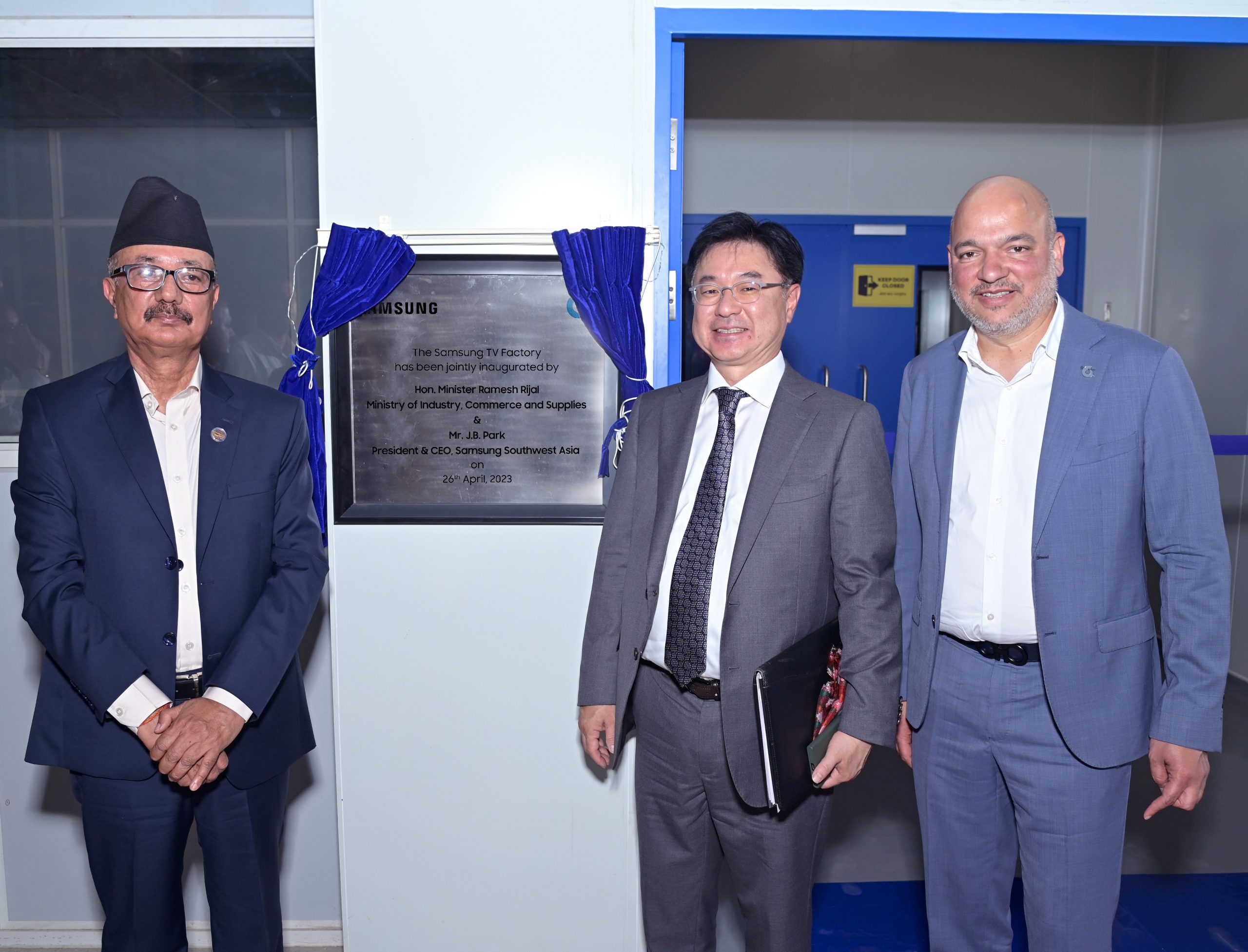 Samsung inaugurates television factory in Nawalparasi