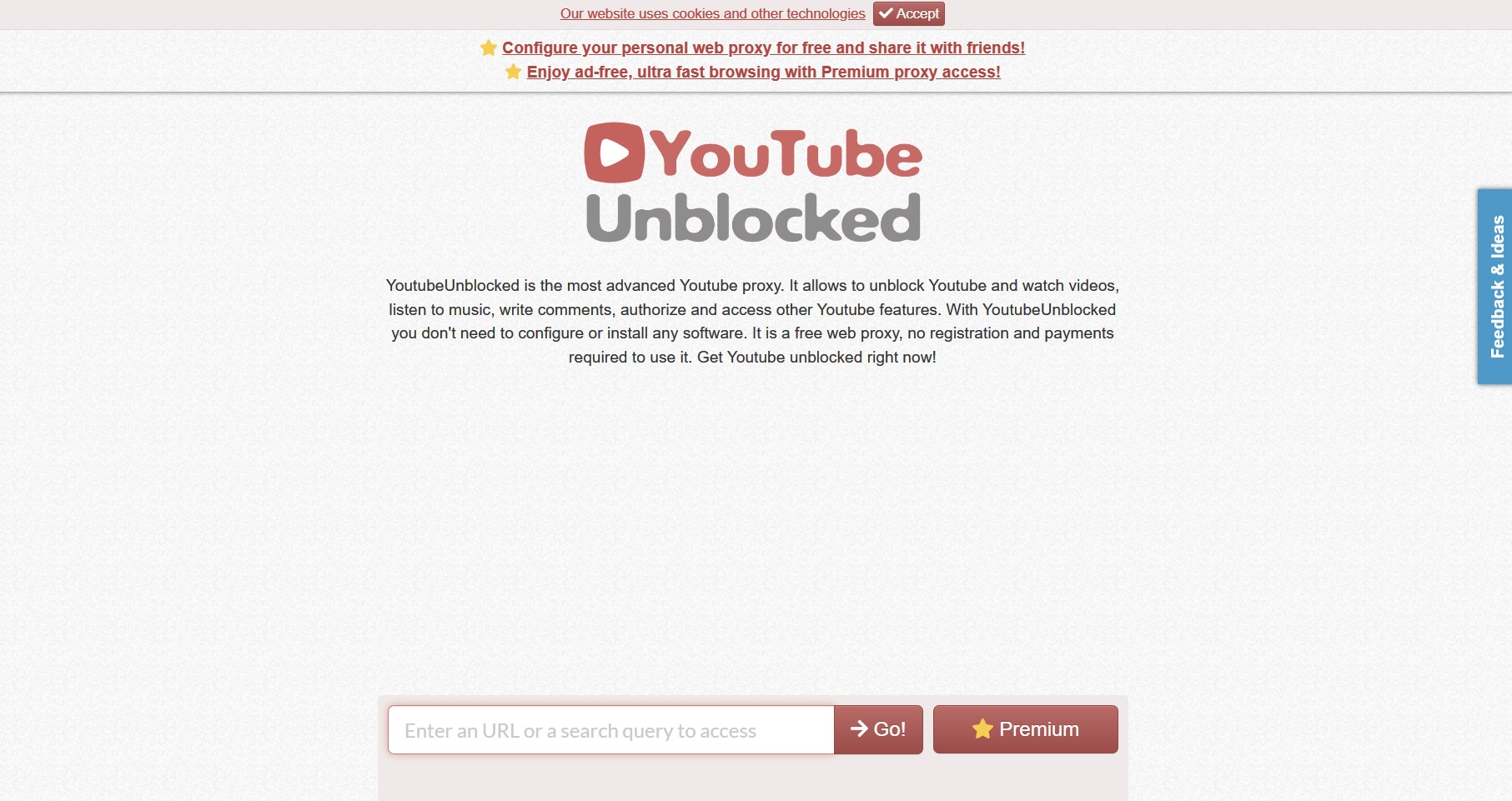 YouTube Unblocked proxy