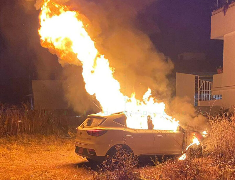 MG ZS EV Caught on Fire