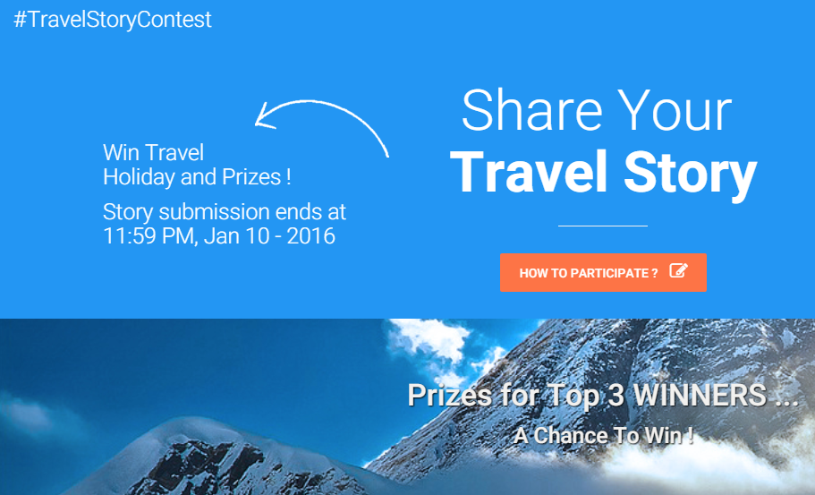 ‘My Travel Story’ Contest for all Travelling Lovers!, NepFlights.com