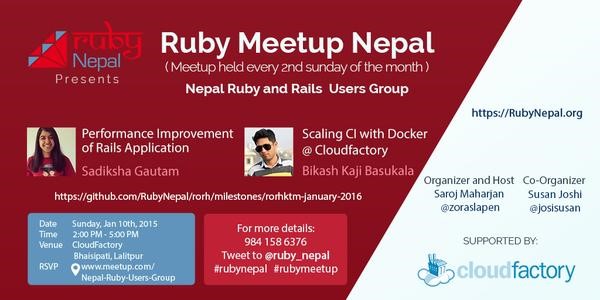 Ruby Meetup Nepal on January 10, 2016