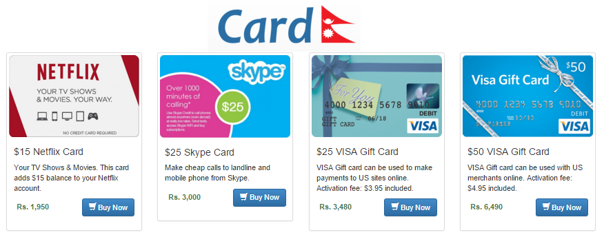 CardNepal.com – Nepal’s Only E-Gift Cards Site [Updated]