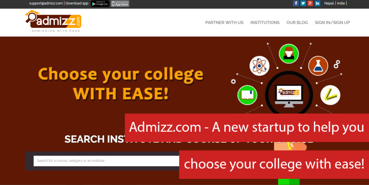 Admizz.com – A new startup to help you choose your college with ease!