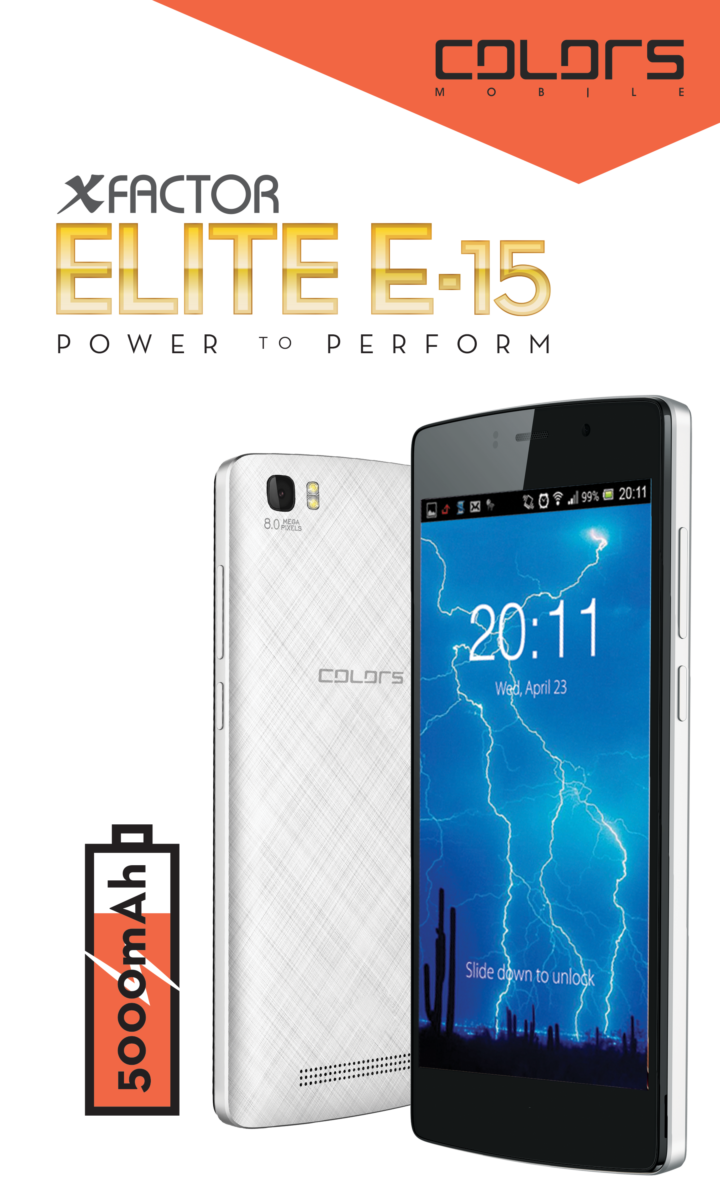 Colors mobile introduces the Colors Elite E15 smarphone – 5000MAH for a Nonstop Battery Life