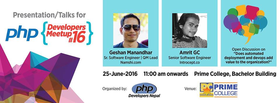 PHP Developers Nepal set to organize PHP Developers Meetup #16