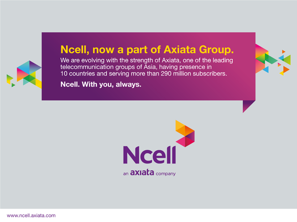 Ncell, Now a Part of Axiata Group – Ncell Logo Rebranded, New Website URL and a Celebration Offer