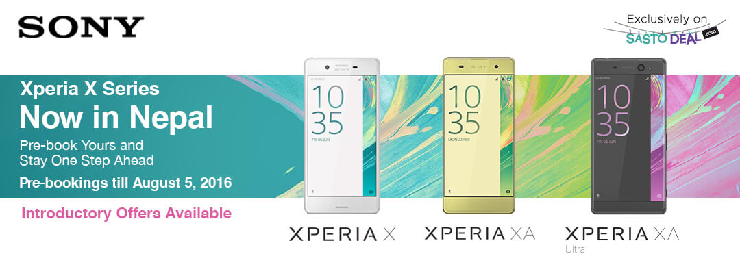 SONY’s Xperia X Series launched in Nepal, Pre-booking started on SastoDeal with introductory offers