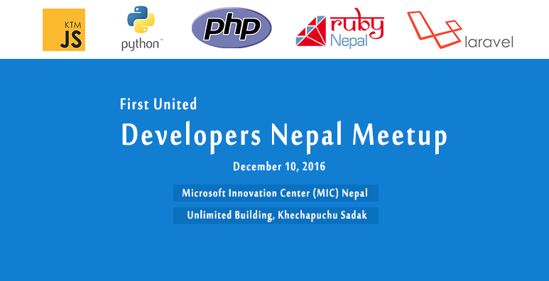 First United Developers Nepal Meetup to be held on December 10, 2016