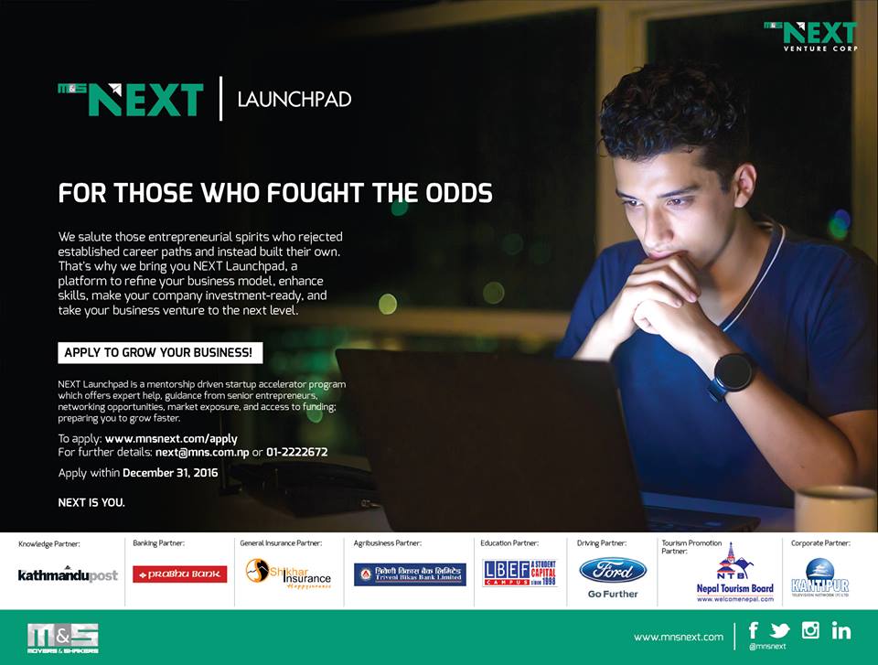 Call for Applications: NEXT Launchpad, an Accelerator Program for Nepali Startups