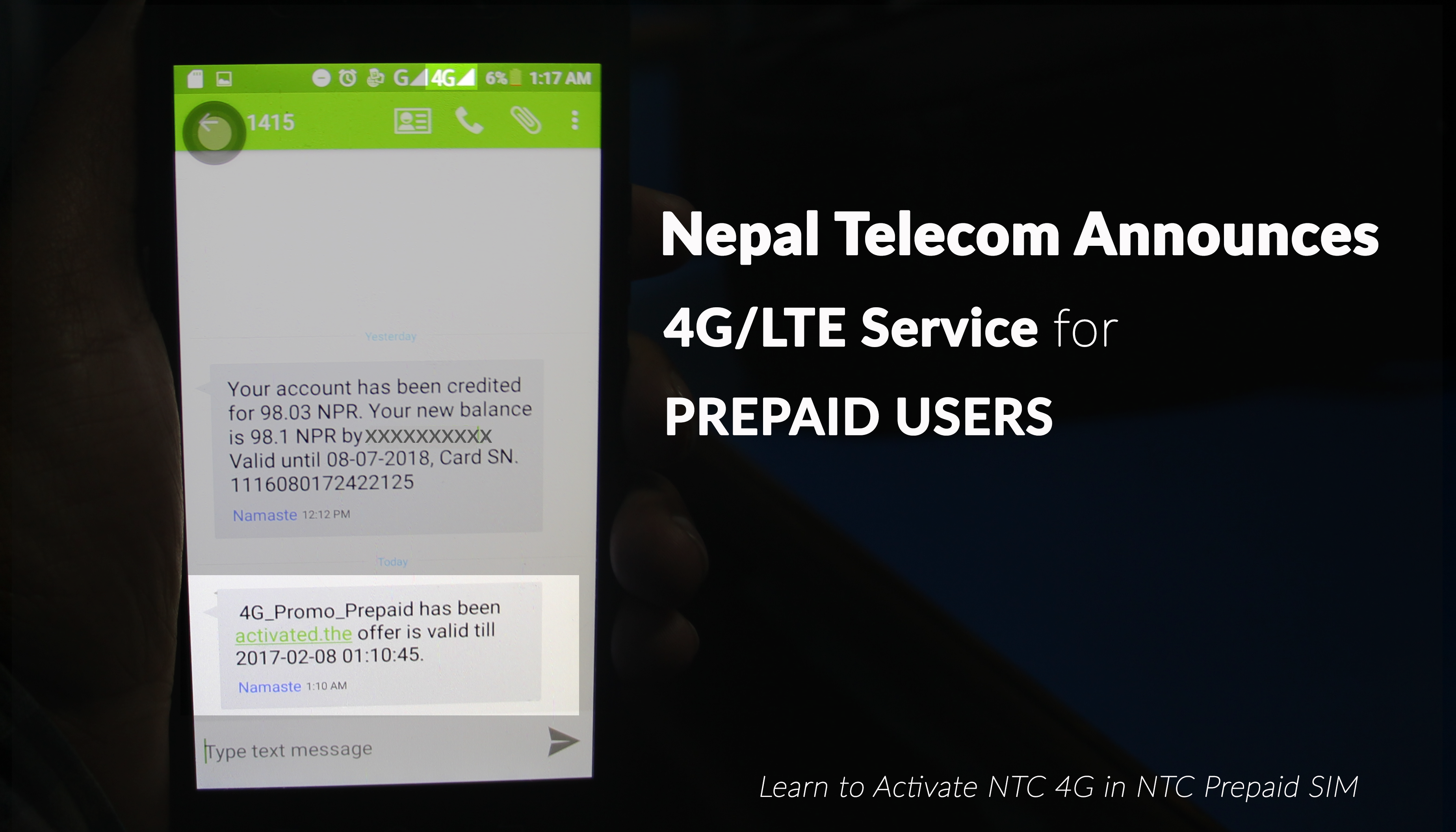 Nepal Telecom Announces 4G/LTE Service for Prepaid Users Today