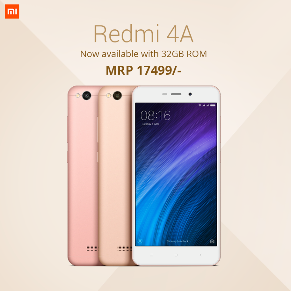 Xiaomi Redmi 4A with 32GB ROM Now Available in Nepal