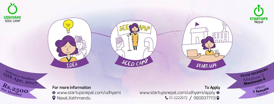 STARTUPSNepal Organizes Udhyami Seed Camp – Turn Your Innovative Ideas into Business