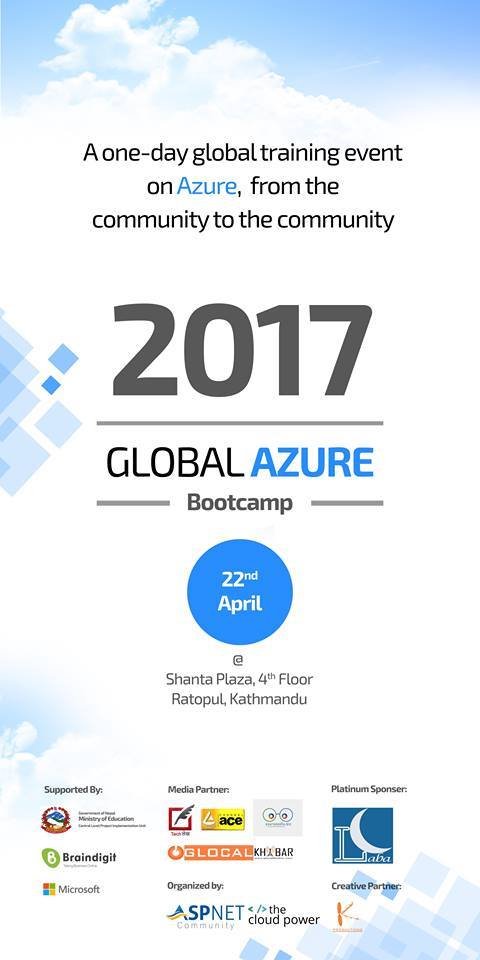 Global Azure Bootcamp Nepal 2017 Happening on April 22