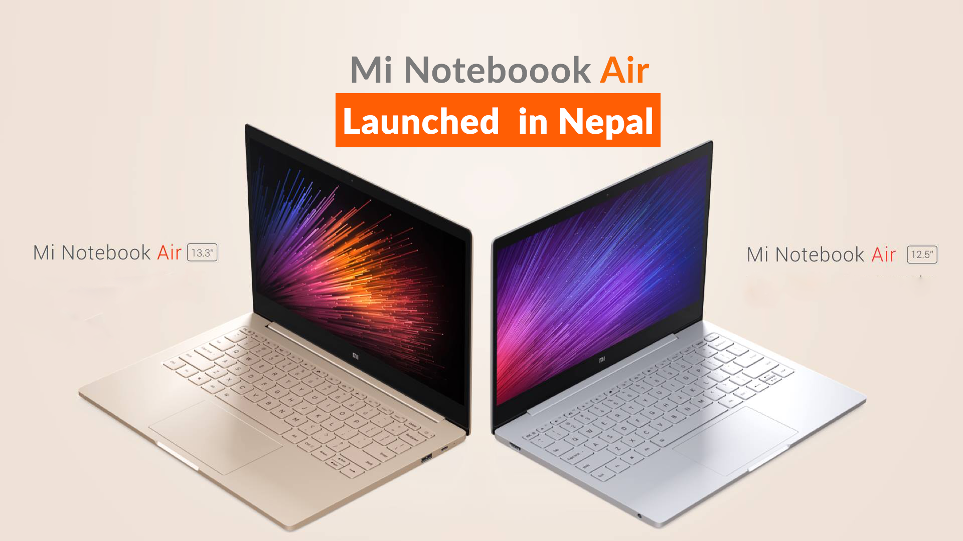 Xiaomi Notebook Air 13.3 and Xiaomi Notebook Air 12.5 Launched in Nepal