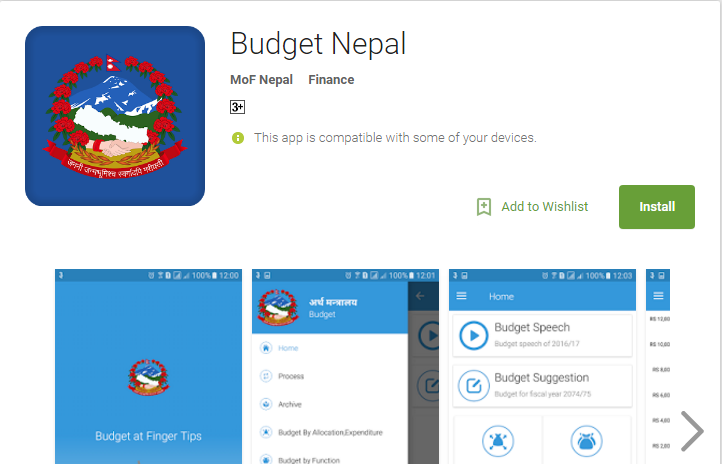 Ministry of Finance Launched “Budget Nepal” Mobile App