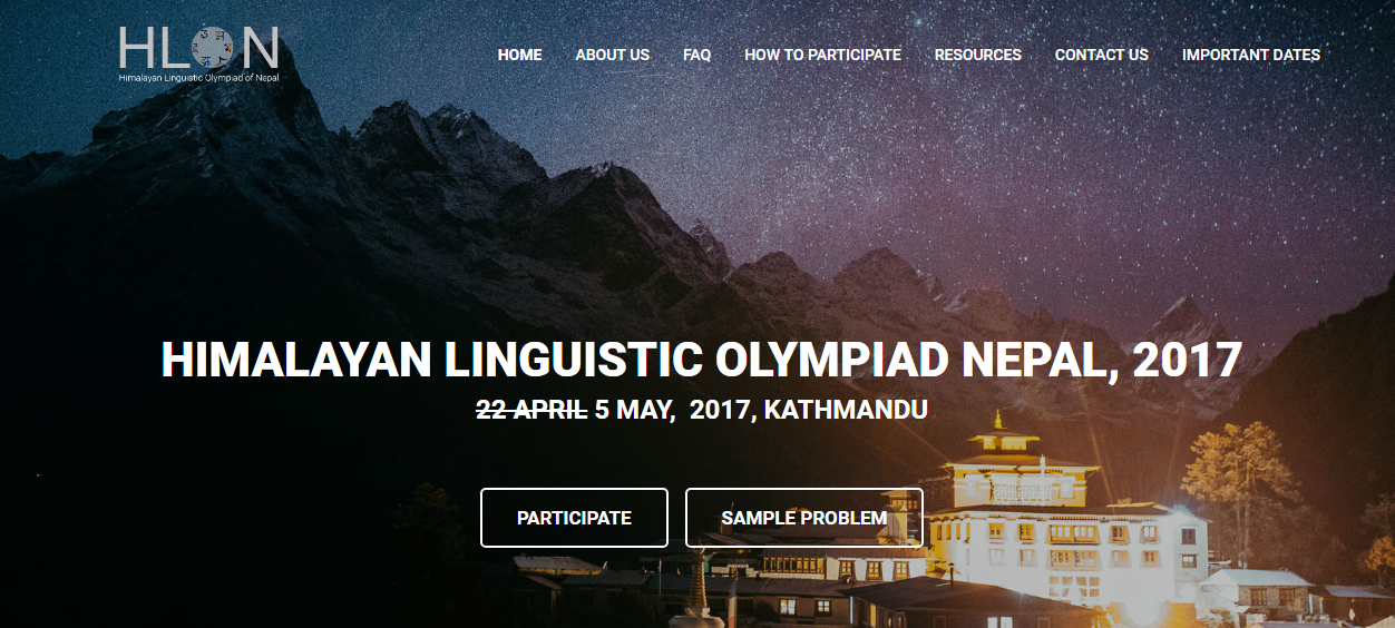 linguistic olympiad nepal 2017