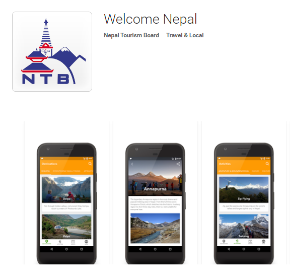 NTB Re-launches its Mobile App – “Welcome Nepal”