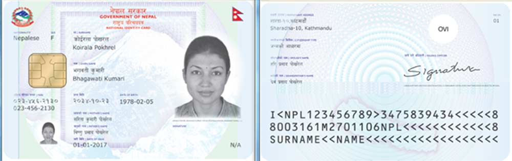 bio metric smart cards nepal