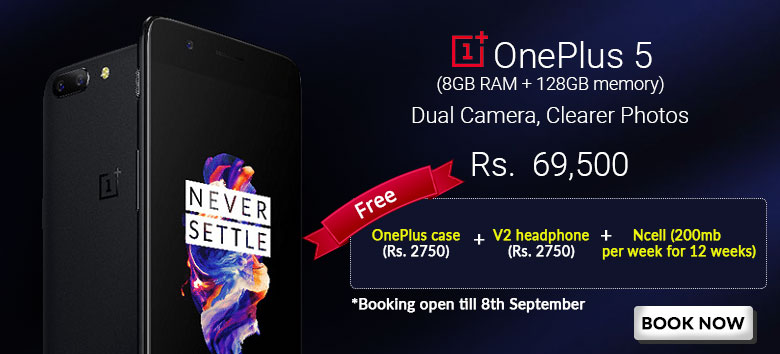 OnePlus 5 8GB RAM Now Available for Pre-Booking on Daraz