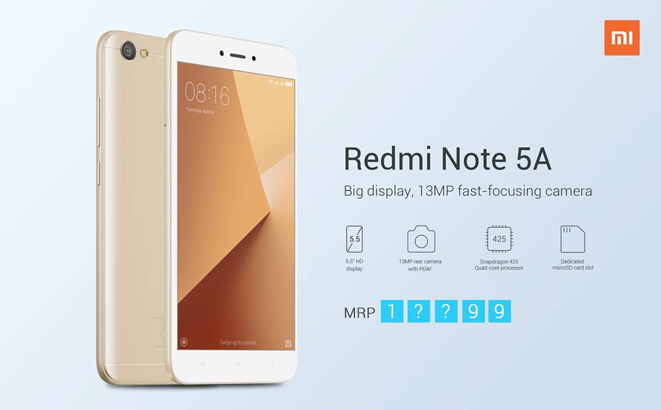 Xiaomi Redmi Note 5A price in Nepal