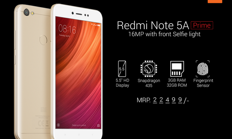 Xiaomi Redmi Note 5A Prime With 16MP Selfie Camera Available in Nepal