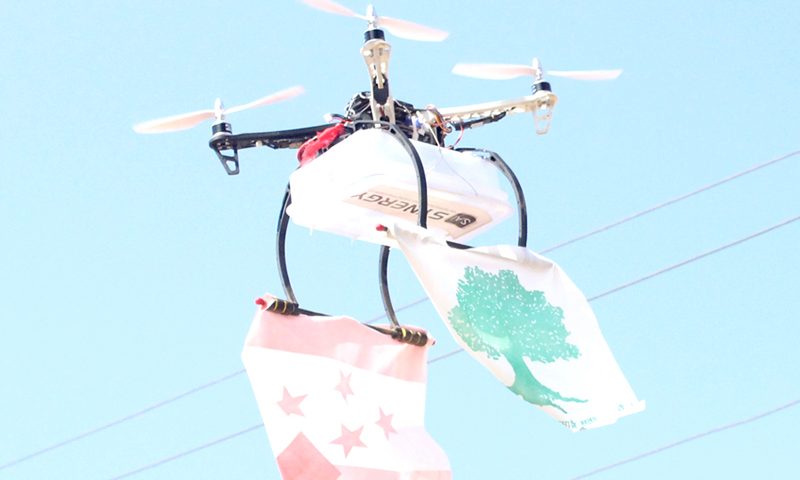 Election Candidate using Drone To Attract Voters