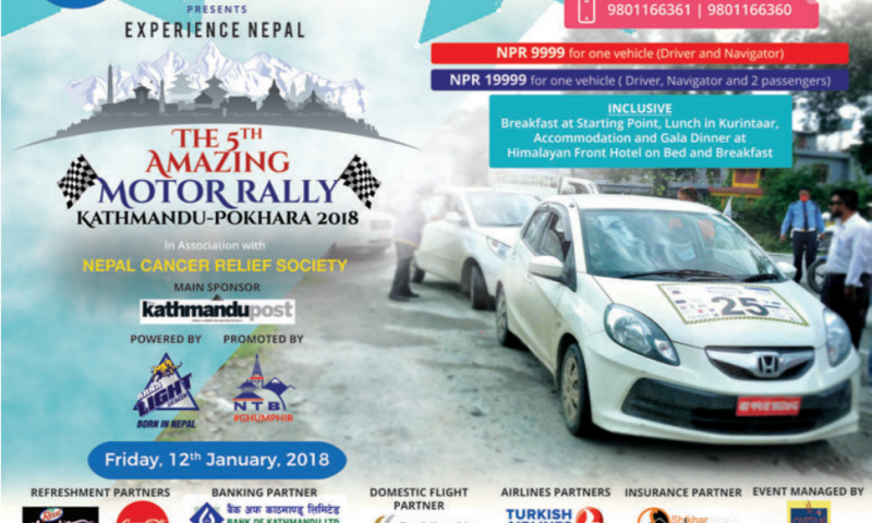5th Amazing Motor Rally from Kathmandu to Pokhara