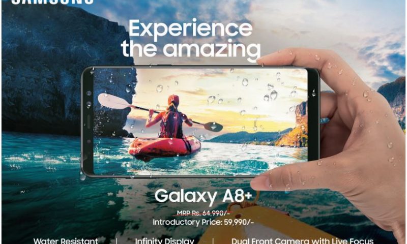Samsung Galaxy A8 Plus Launched; Available for Introductory Price of Rs. 59,999