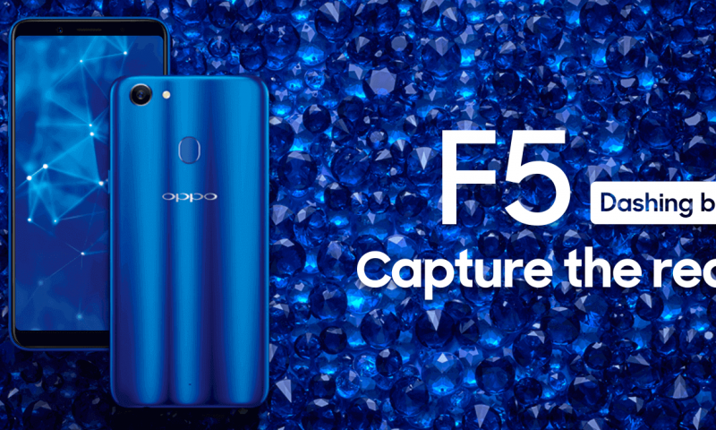 OPPO F5 Dashing Blue Edition now Available for Rs. 36,490