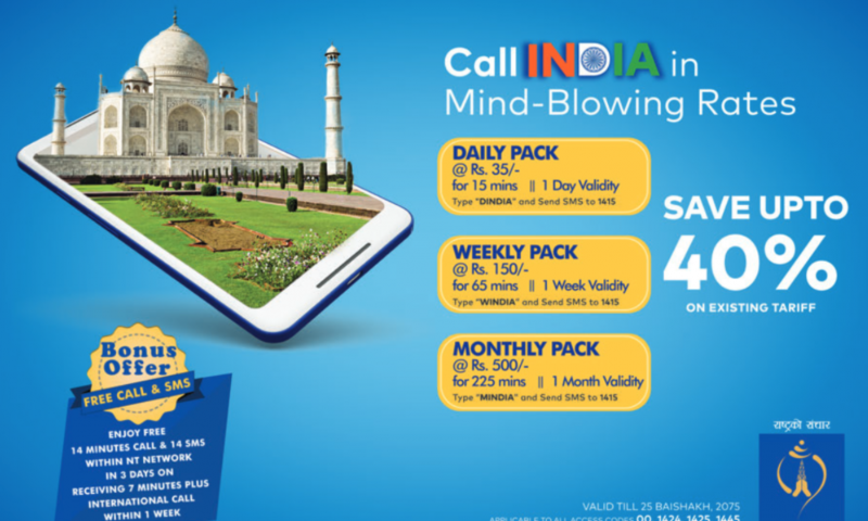 Nepal Telecom Launches India Call Pack