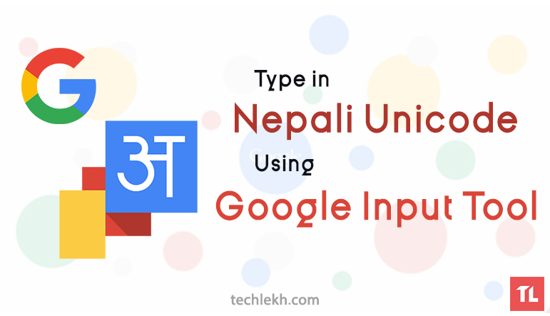 google typing english to nepali