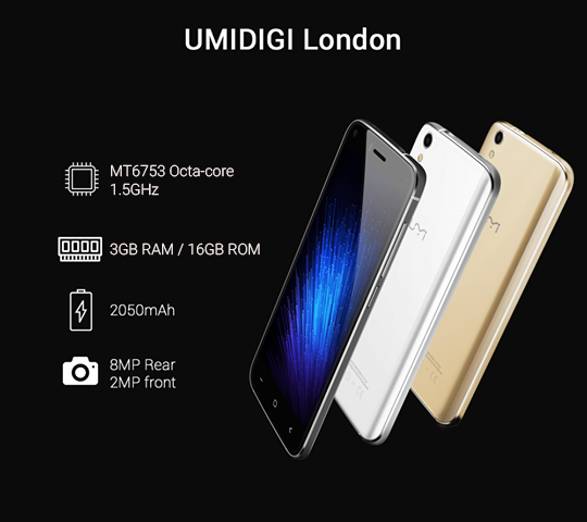 UMIDIGI London With 3GB RAM Now Available in Nepal For Rs. 11,530