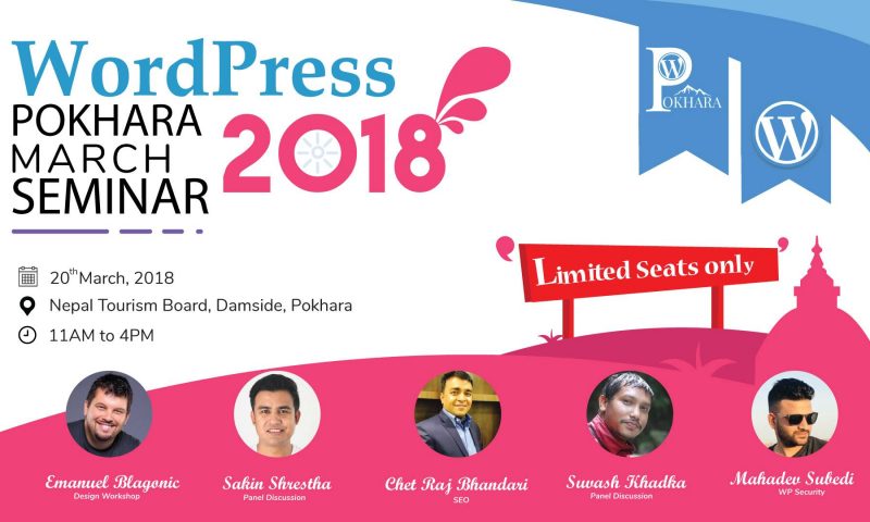 WordPress Pokhara March Seminar 2018 Happening Soon
