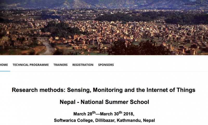 National Summer School on Internet of Things Begins From Tomorrow