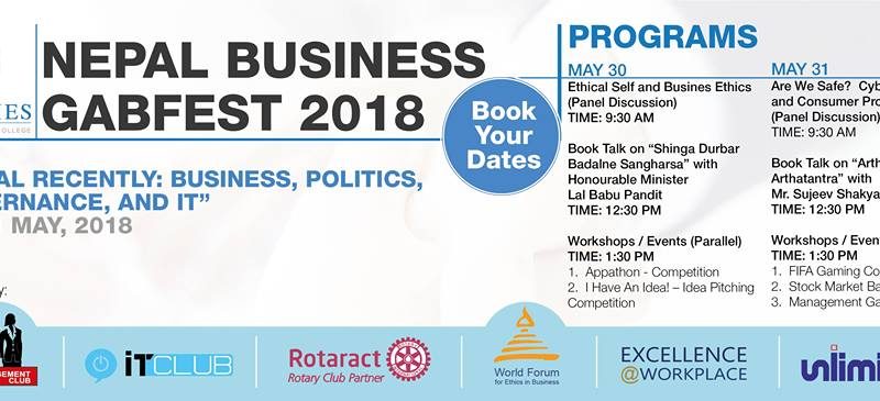 Nepal Business Gabfest 2018 to be Held on May 30 and 31