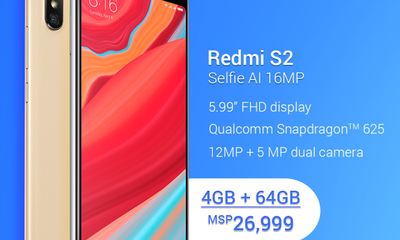 Xiaomi Redmi S2 With Selfie AI Launched For Rs. 26,999