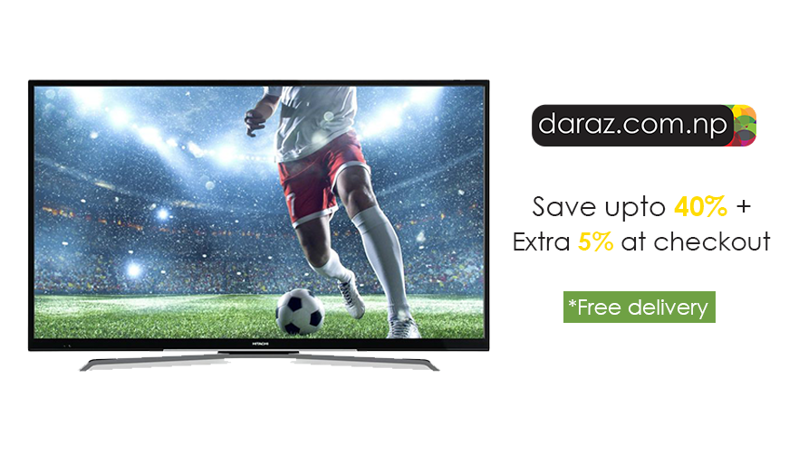 Daraz TV Deal World Cup Offer; Save upto 45 on Purchase of TV